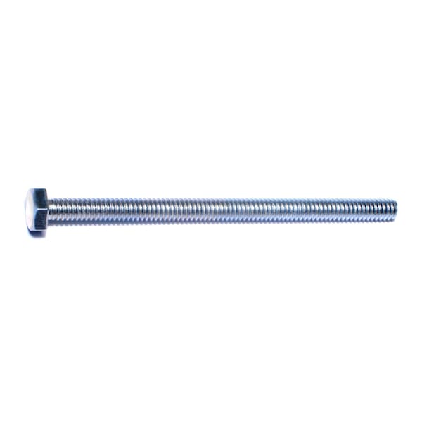 Midwest Fastener 1/4"-20 Hex Head Tap Bolt, Zinc Plated Steel, 4 in L, 50 PK 53448 - main